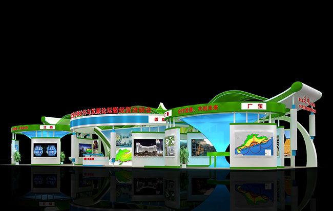 專業展會設計裝修中常用的三種櫥窗類型